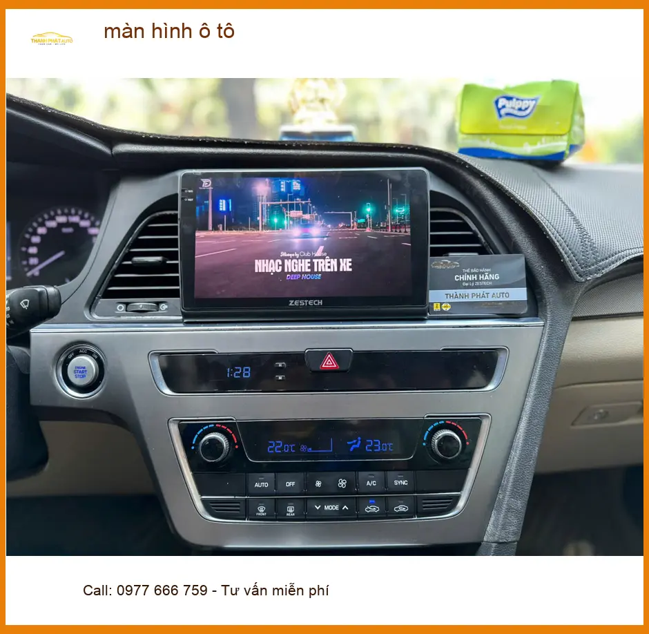 Chị Thảo lắp màn hình ô tô cho Hyundai Accent tại Bình Chánh để nâng cấp tính năng giải trí