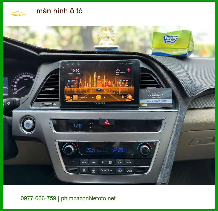 Chị Thảo lắp màn hình ô tô cho Hyundai Accent tại Bình Chánh để nâng cấp tính năng giải trí ảnh thực tế 3