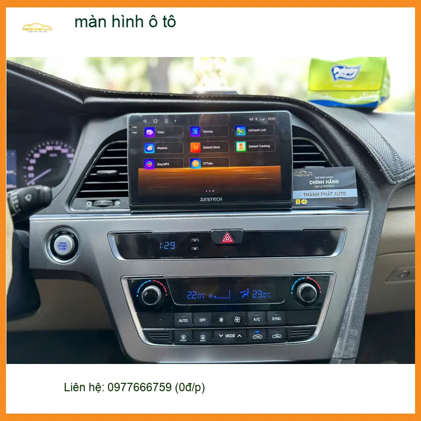 Chị Thảo lắp màn hình ô tô cho Hyundai Accent tại Bình Chánh để nâng cấp tính năng giải trí ảnh thực tế 5