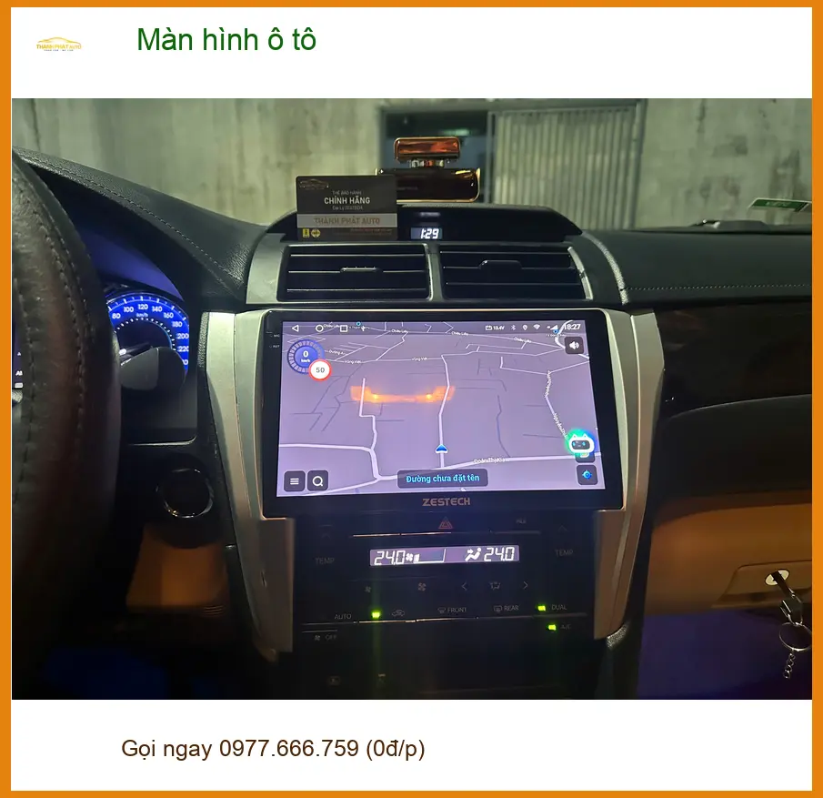 Chị Thư lắp màn hình ô tô Hyundai Accent tại Nhà Bè tiện xem bản đồ và giải trí