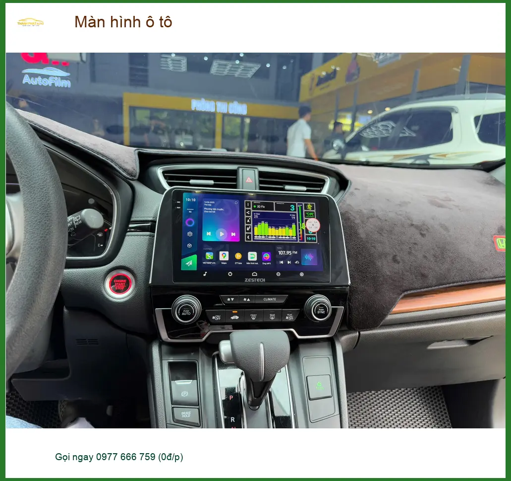 Anh Tùng lắp màn hình ô tô cho Honda Civic tại Quận Tân Phú vì màn zin cũ đã hỏng. ảnh thực tế 4