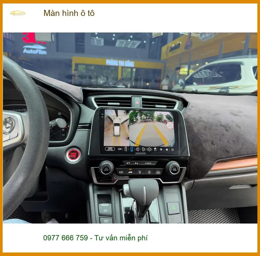 Anh Tùng lắp màn hình ô tô cho Honda Civic tại Quận Tân Phú vì màn zin cũ đã hỏng. ảnh thực tế 5
