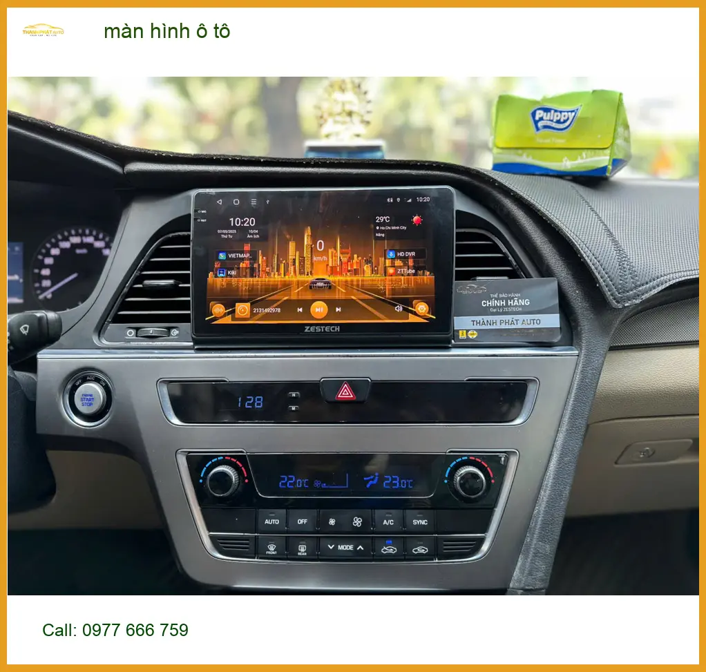 Chị Bích nâng cấp màn hình ô tô cho Hyundai Creta tại Quận Tân Phú để tiện dẫn đường và giải trí ảnh thực tế 5