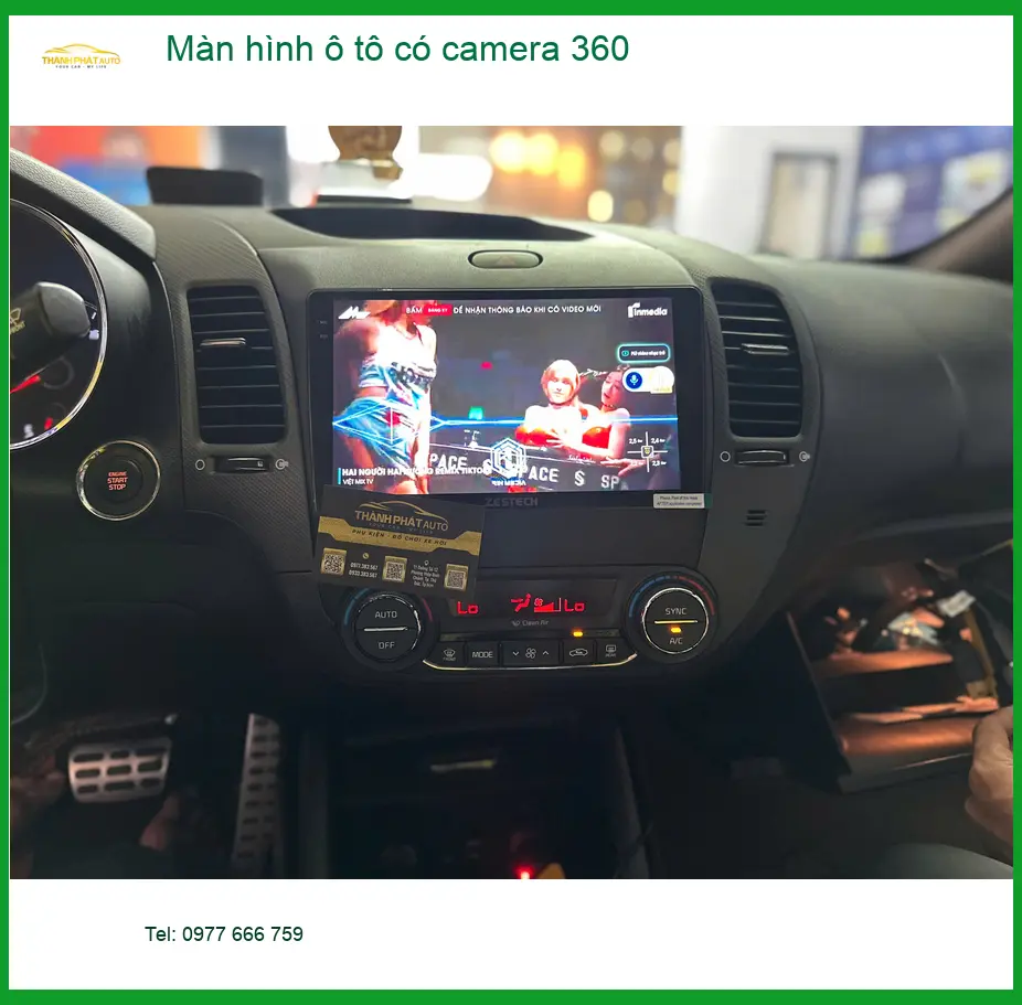 Chị Thảo lắp màn hình 360 cho Honda CRV tại Hóc Môn, lái xe an toàn hơn