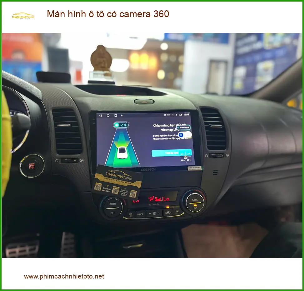 Chị Thảo lắp màn hình 360 cho Honda CRV tại Hóc Môn, lái xe an toàn hơn ảnh thực tế 3