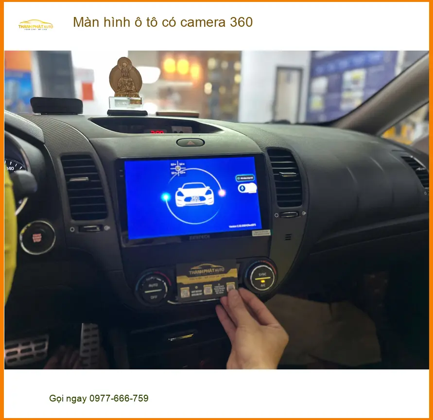 Chị Thảo lắp màn hình 360 cho Honda CRV tại Hóc Môn, lái xe an toàn hơn ảnh thực tế 4