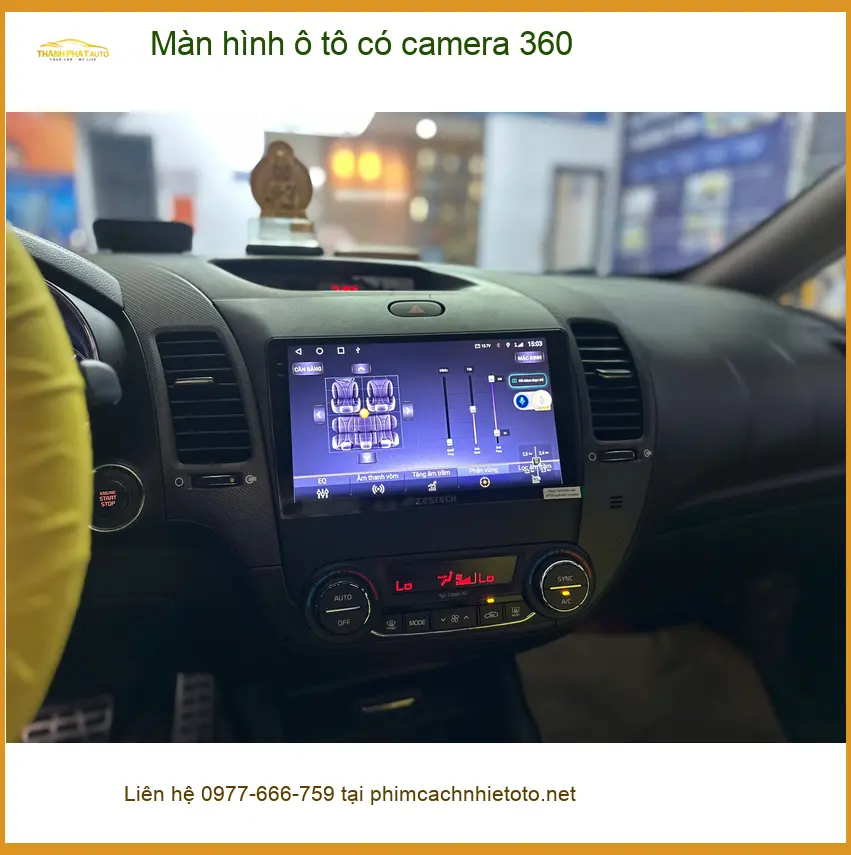 Chị Mai Anh lắp Màn hình ô tô có camera 360 cho Honda CRV tại Quận 1. ảnh thực tế 3