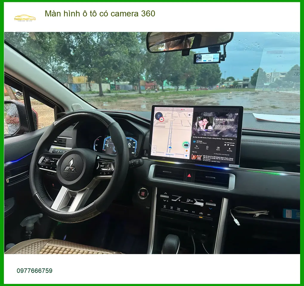 Chị Minh lắp màn hình ô tô có camera 360 cho Kia K3 tại Quận Bình Thạnh. ảnh thực tế 3