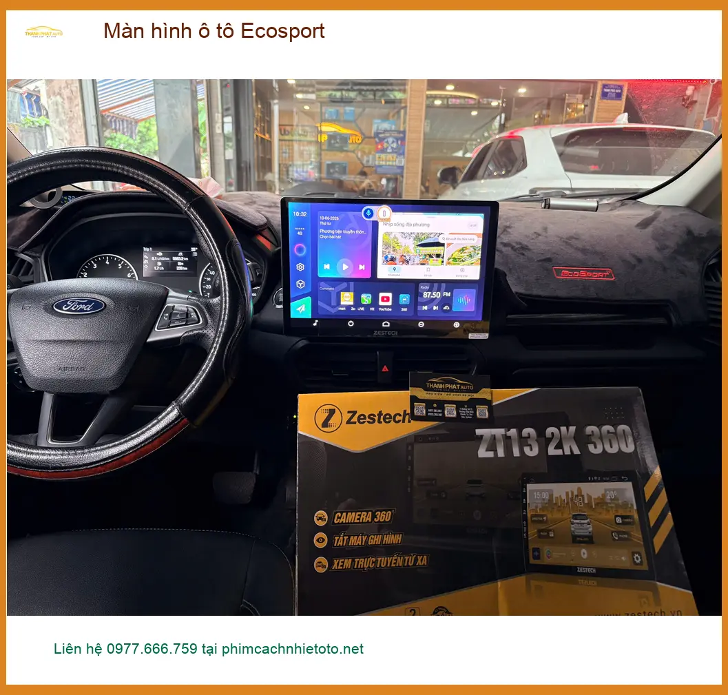 Anh Hải nâng cấp màn hình ô tô Ford Ecosport tại Hóc Môn để xem bản đồ. ảnh thực tế 2