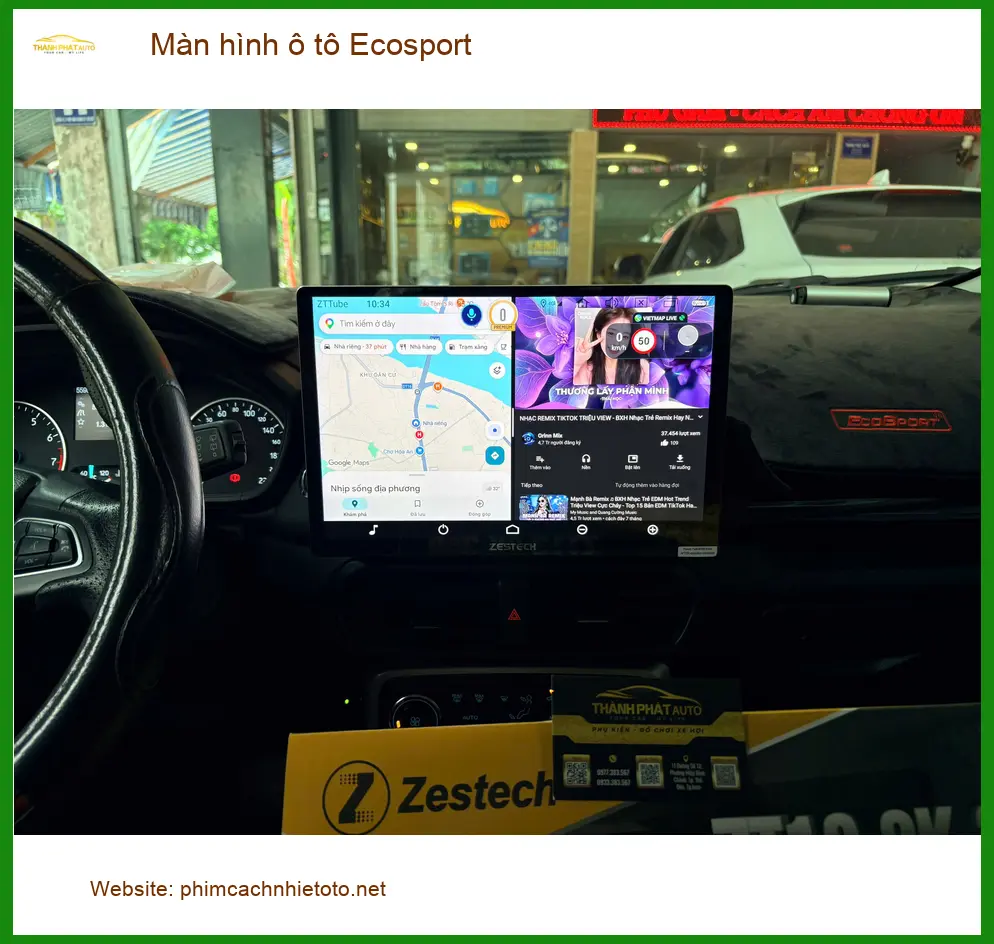 Bác Lâm lắp màn hình ô tô Ecosport Quận 9 vì màn zin đã lỗi thời