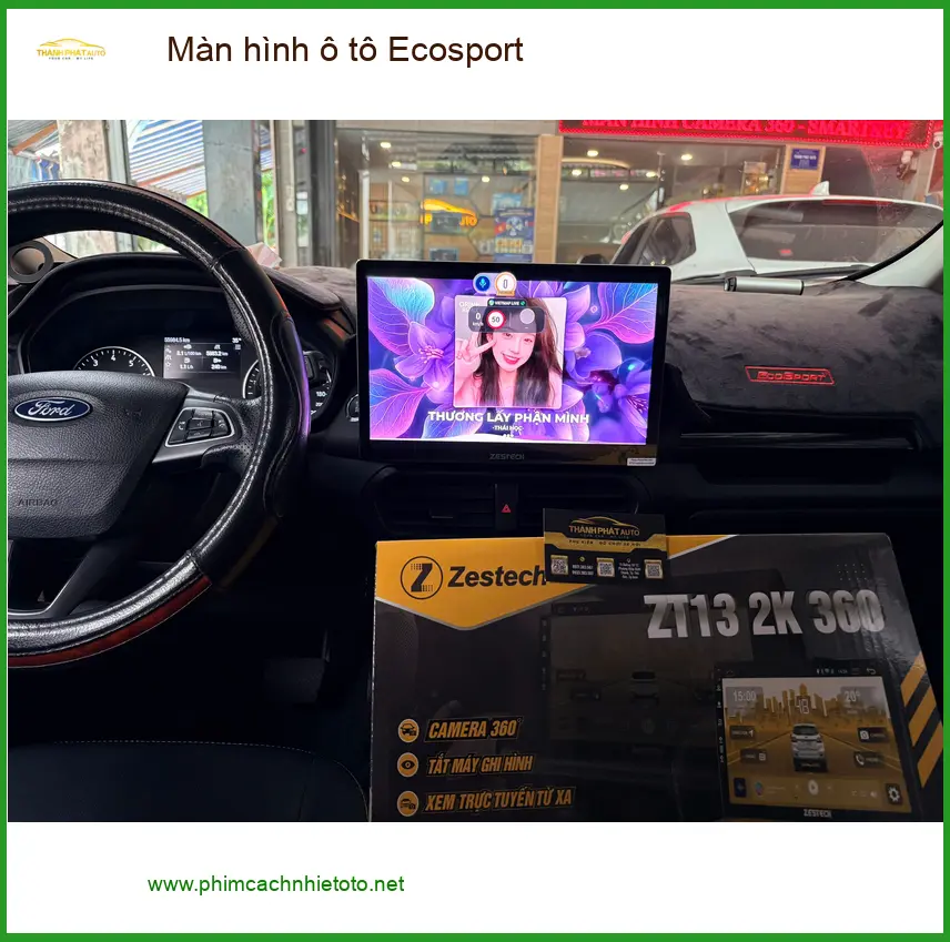 Bác Lâm lắp màn hình ô tô Ecosport Quận 9 vì màn zin đã lỗi thời ảnh thực tế 2