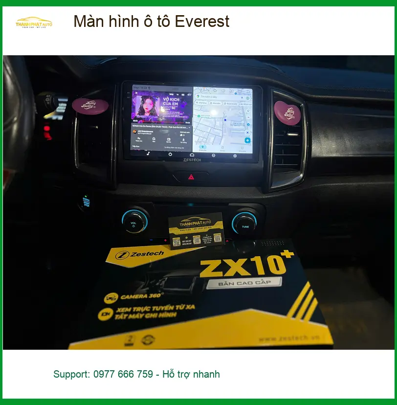 Anh Dũng nâng cấp màn hình ô tô cho Ford Everest tại Quận 12 vì thiếu tính năng ảnh thực tế 4