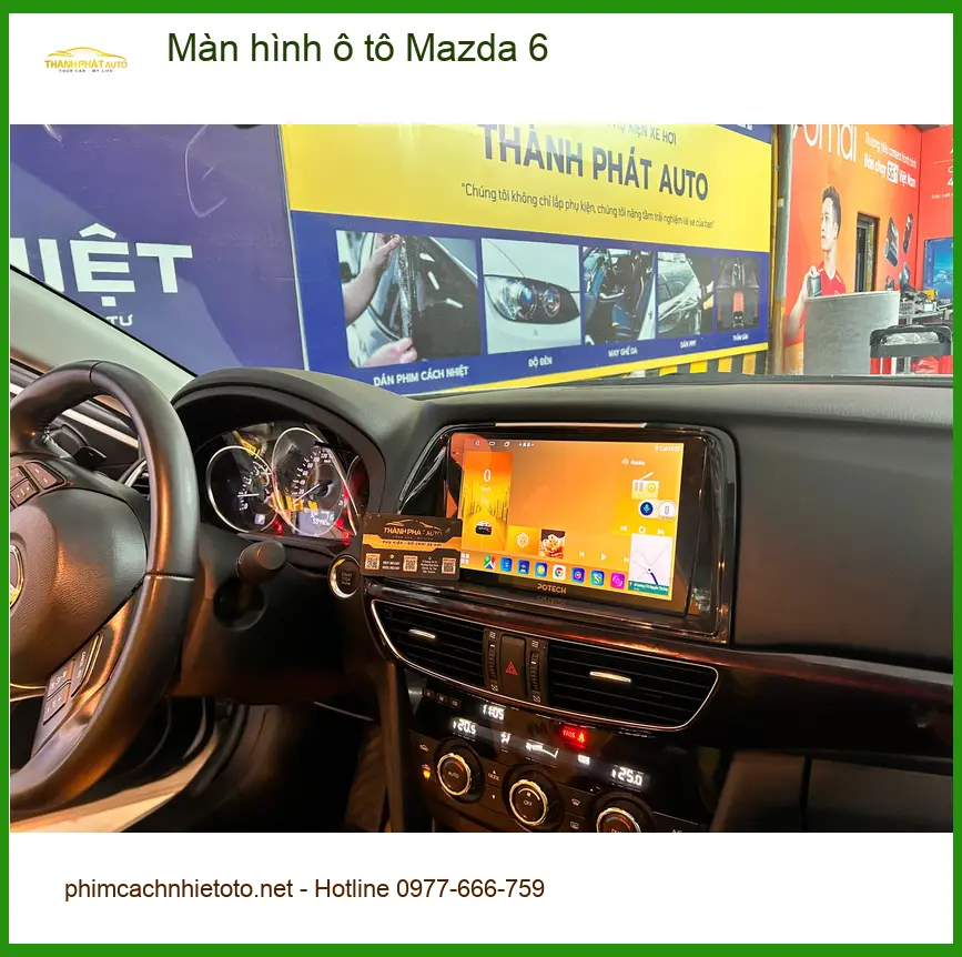 Anh Minh lắp màn hình ô tô Mazda 6 Quận Gò Vấp vì màn hình zin đã cũ và giật lag ảnh thực tế 3