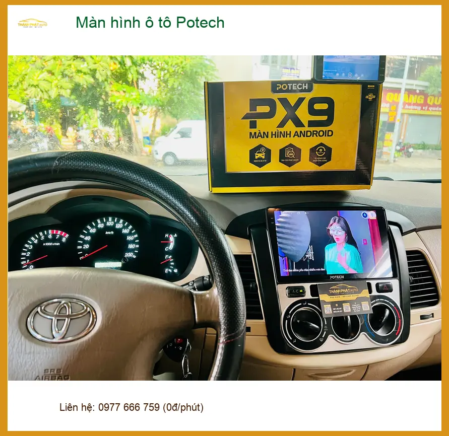 Chị Thảo lắp màn hình ô tô Potech cho Mazda CX-5 tại Nhà Bè ảnh thực tế 2