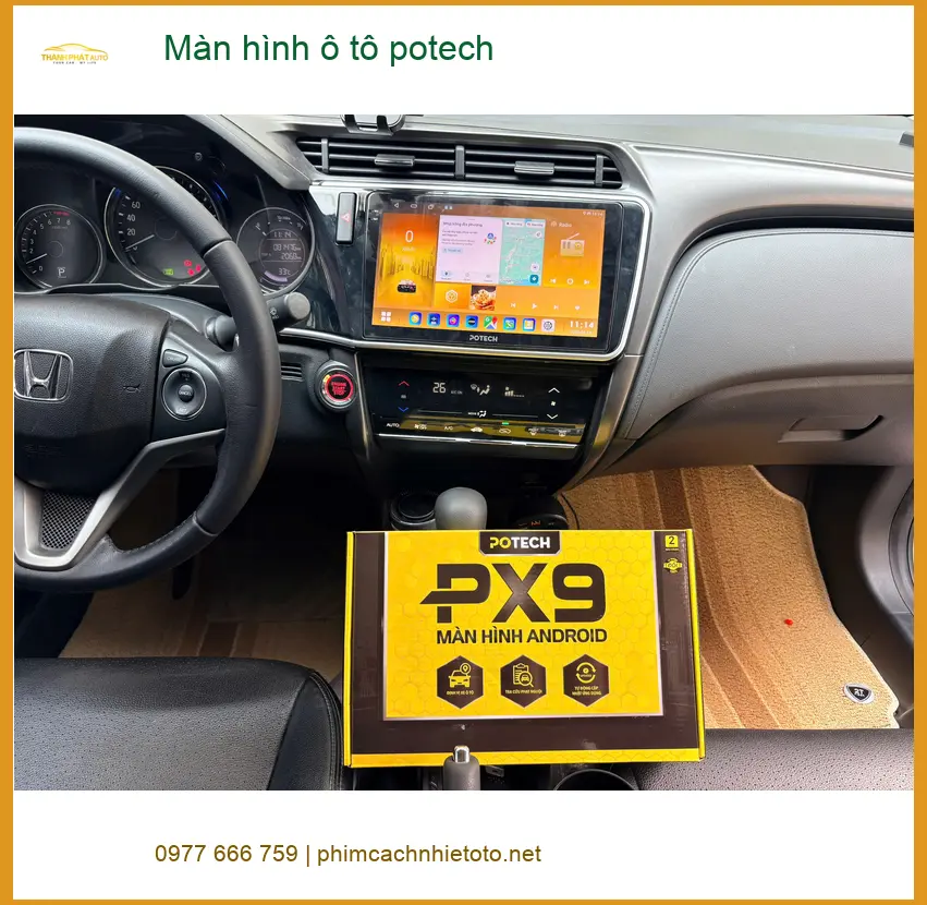 Anh Phi lắp màn hình Potech cho Nissan Kicks Quận 8 để xem bản đồ ảnh thực tế 3