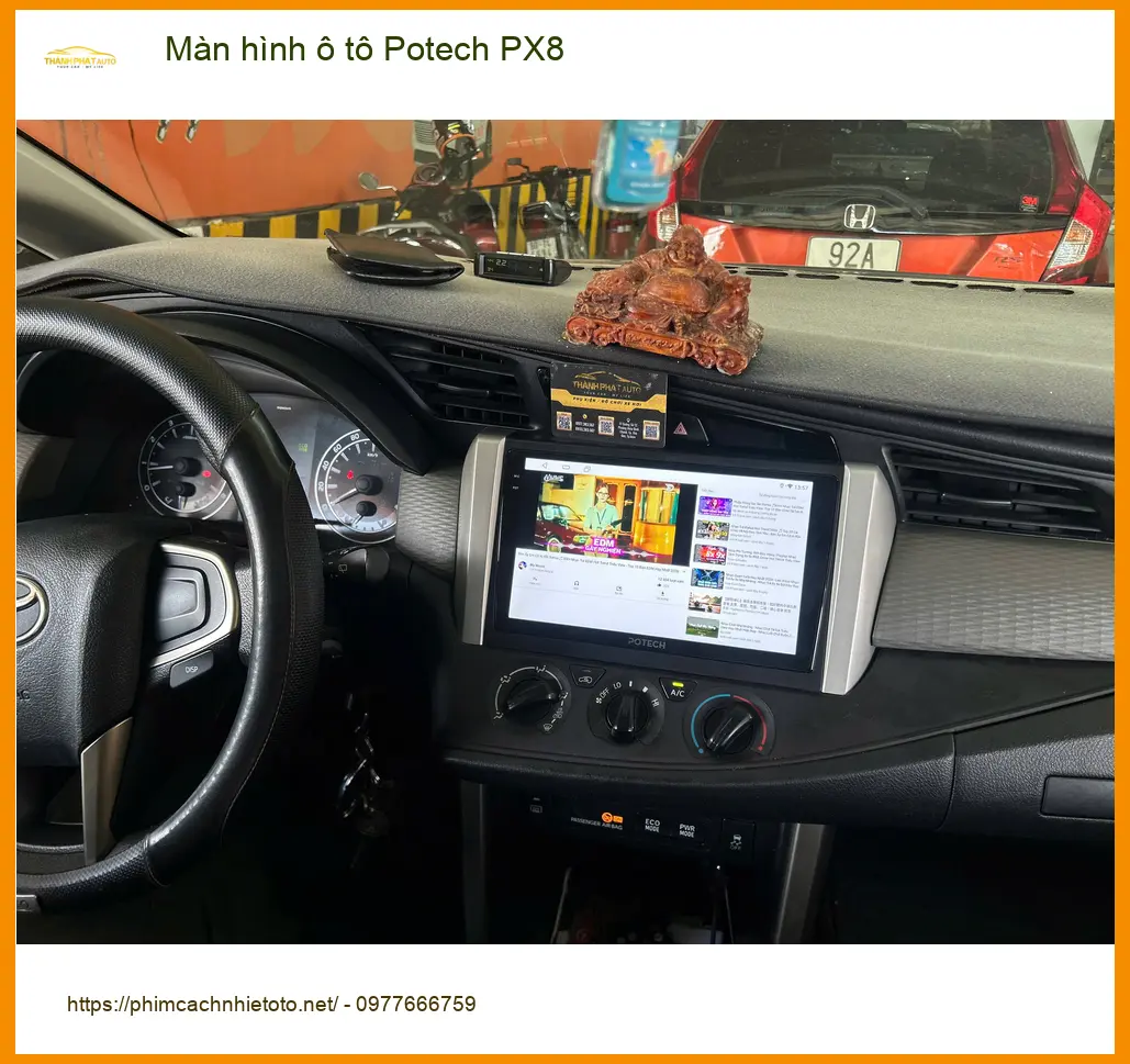 Chị Thảo lắp màn hình Potech PX8 cho Kia Sorento tại Nhà Bè ảnh thực tế 3