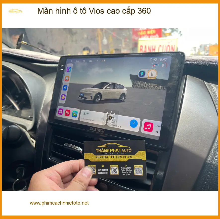 Anh Quang lắp màn hình ô tô Vios cao cấp 360 tại Quận 3 để nâng tầm trải nghiệm lái ảnh thực tế 3