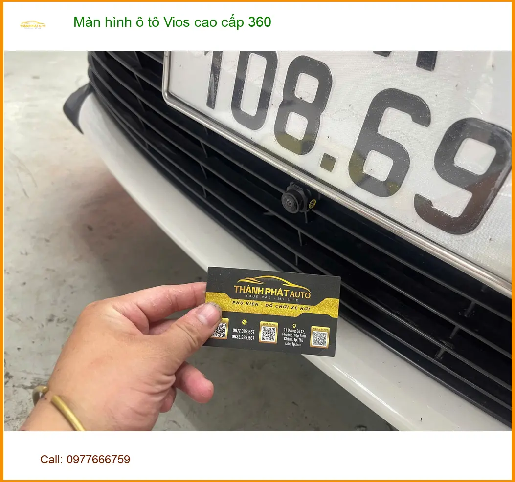 Chị Thảo nâng cấp Màn hình ô tô Vios cao cấp 360 ở Thủ Đức sau va quẹt