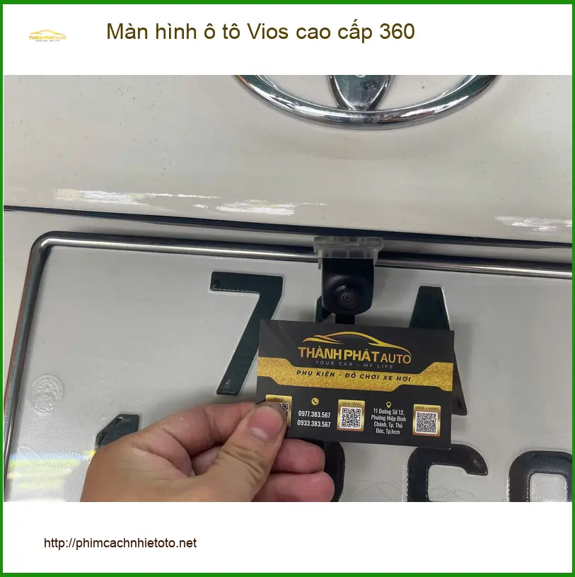 Chị Thảo nâng cấp Màn hình ô tô Vios cao cấp 360 ở Thủ Đức sau va quẹt ảnh thực tế 5
