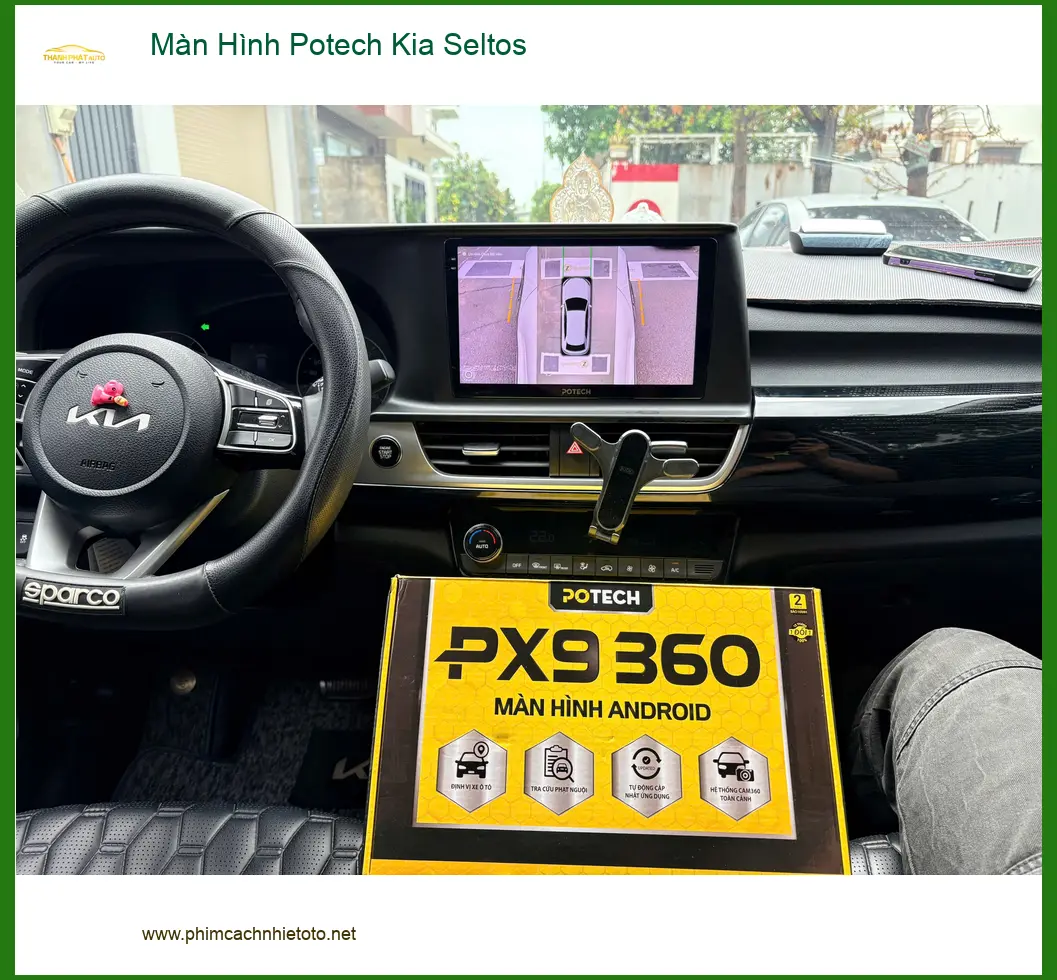 Chị Thảo Lắp Màn Hình Potech Kia Seltos Quận 12 Nâng Tầm Trải Nghiệm ảnh thực tế 3