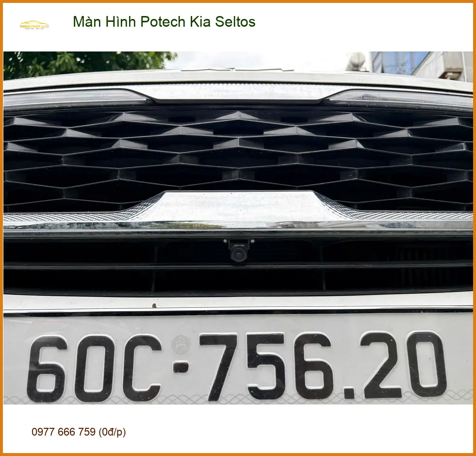 Anh Thịnh lắp màn hình Potech cho Kia Seltos tại Quận 1 vì màn hình zin quá nhỏ ảnh thực tế 3