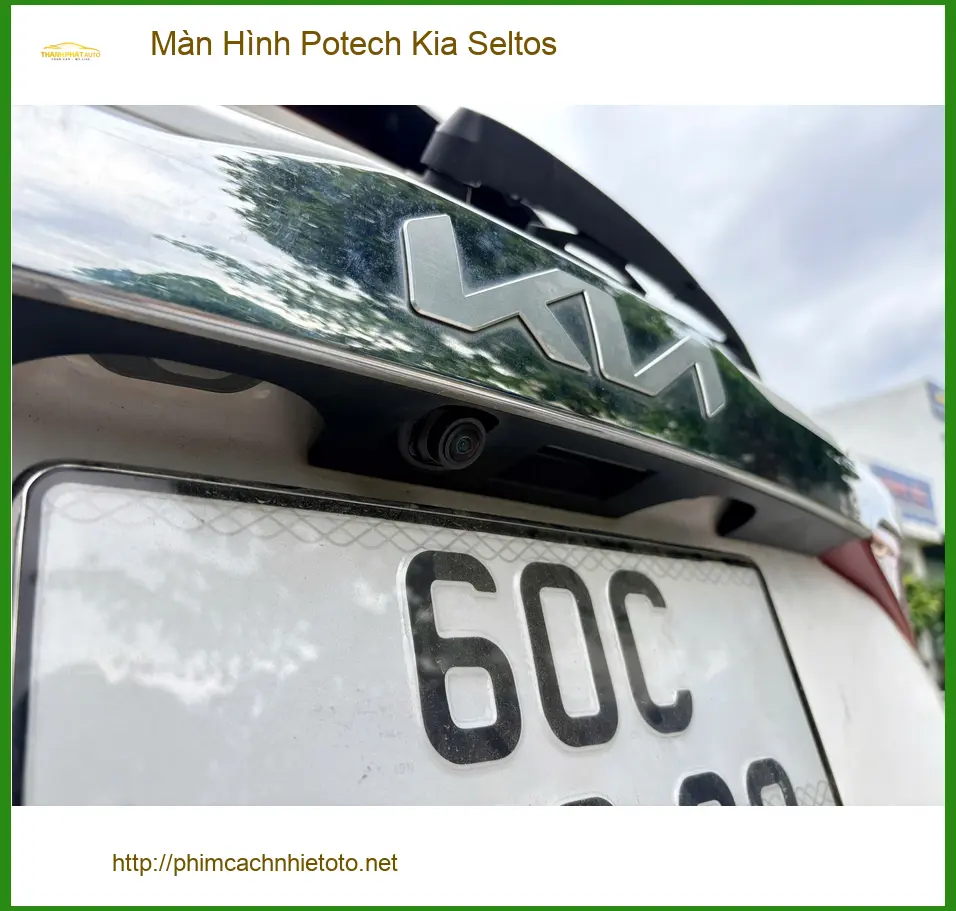 Anh Thịnh lắp màn hình Potech cho Kia Seltos tại Quận 1 vì màn hình zin quá nhỏ ảnh thực tế 5