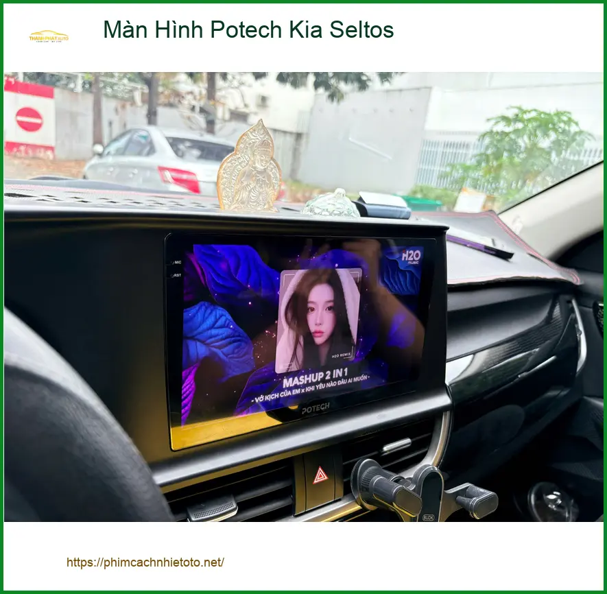 Anh Tùng lắp Màn Hình Potech Kia Seltos tại Bình Chánh để trải nghiệm công nghệ mới ảnh thực tế 4