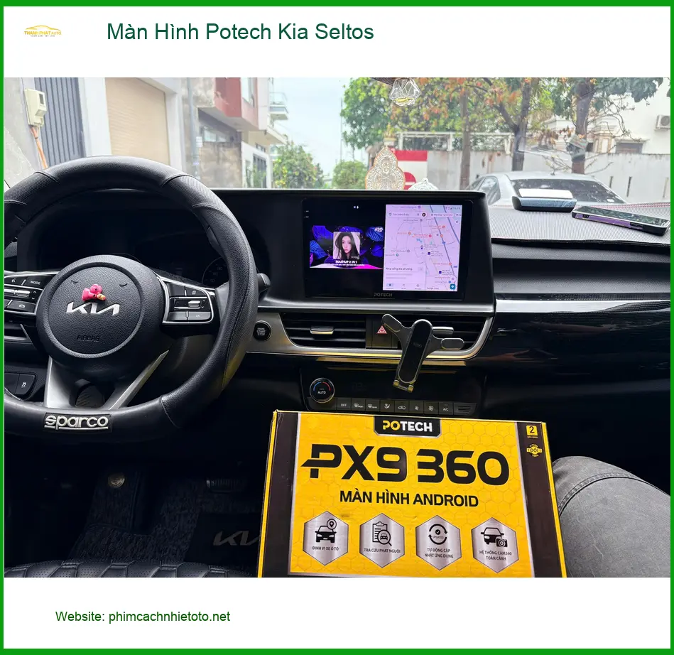 Anh Đạt lắp Màn Hình Potech Kia Seltos tại Quận 9 để lái xe an toàn và tiện nghi hơn