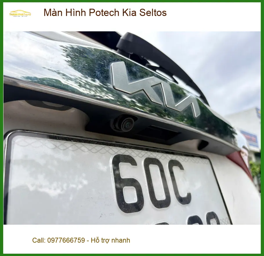 Chị Diễm lắp Màn Hình Potech Kia Seltos tại Củ Chi để nâng cao trải nghiệm lái