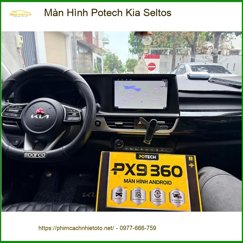 Chị Diễm lắp Màn Hình Potech Kia Seltos tại Củ Chi để nâng cao trải nghiệm lái ảnh thực tế 2