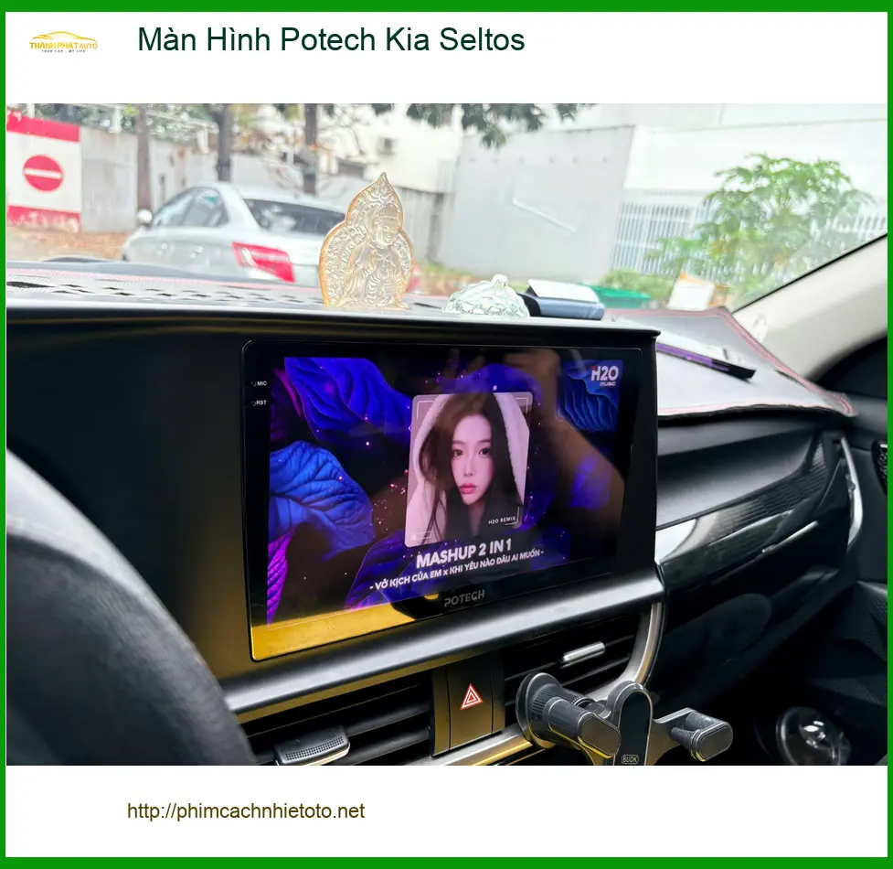 Chị Diễm lắp Màn Hình Potech Kia Seltos tại Củ Chi để nâng cao trải nghiệm lái ảnh thực tế 3