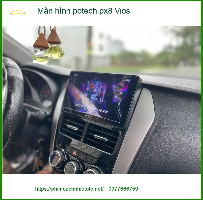 Anh Bách lắp Màn hình Potech PX8 cho Vios tại Quận Huyện Nhà Bè ảnh thực tế 2