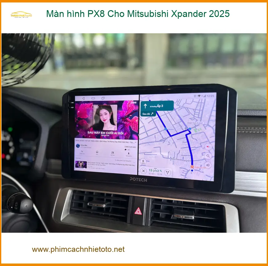 Anh Tùng nâng cấp Màn hình PX8 Cho Mitsubishi Xpander 2025 tại Quận 12 ảnh thực tế 3