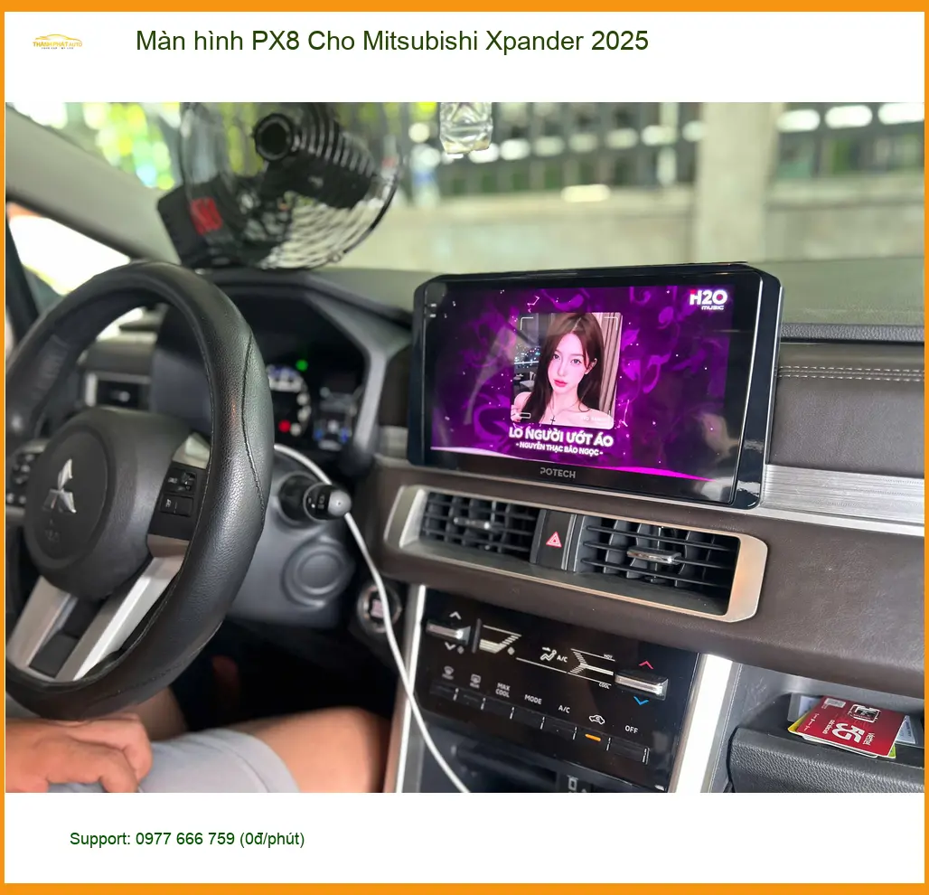 Anh Lâm lắp màn hình PX8 cho Xpander 2025 tại Tân Bình, nâng tầm giải trí.