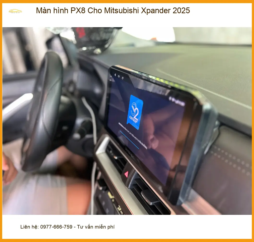Anh Lâm lắp màn hình PX8 cho Xpander 2025 tại Tân Bình, nâng tầm giải trí. ảnh thực tế 2