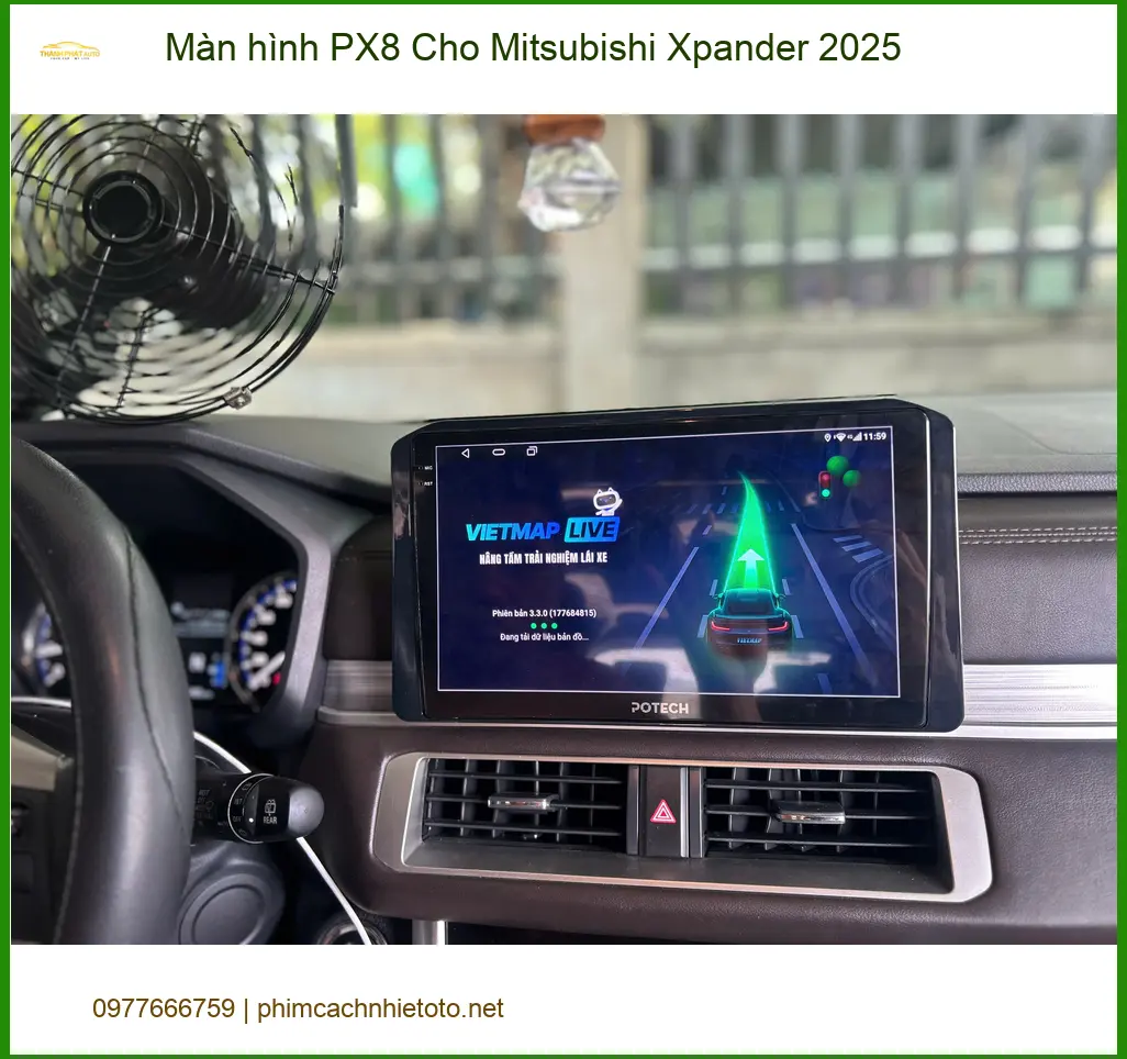 Anh Lâm lắp màn hình PX8 cho Xpander 2025 tại Tân Bình, nâng tầm giải trí. ảnh thực tế 3