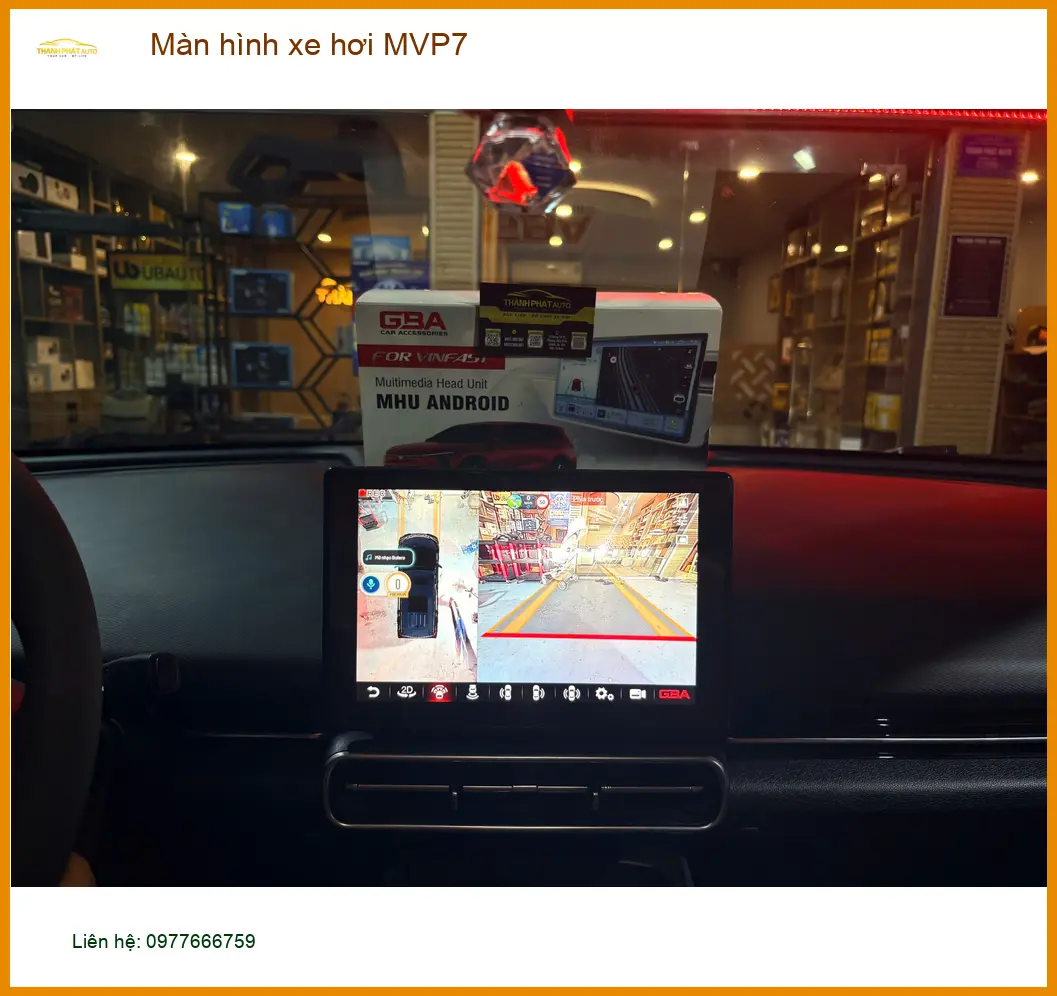 Anh Lâm lắp Màn hình xe hơi MVP7 cho Hyundai Accent ở Hóc Môn vì màn zin cũ ảnh thực tế 3