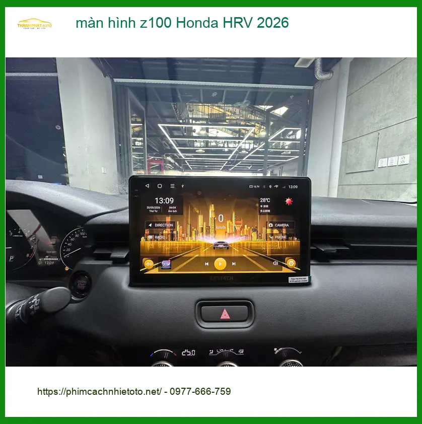 Anh Khải lắp màn hình Z100 cho Honda HRV 2026 tại Hóc Môn để nâng cấp giải trí