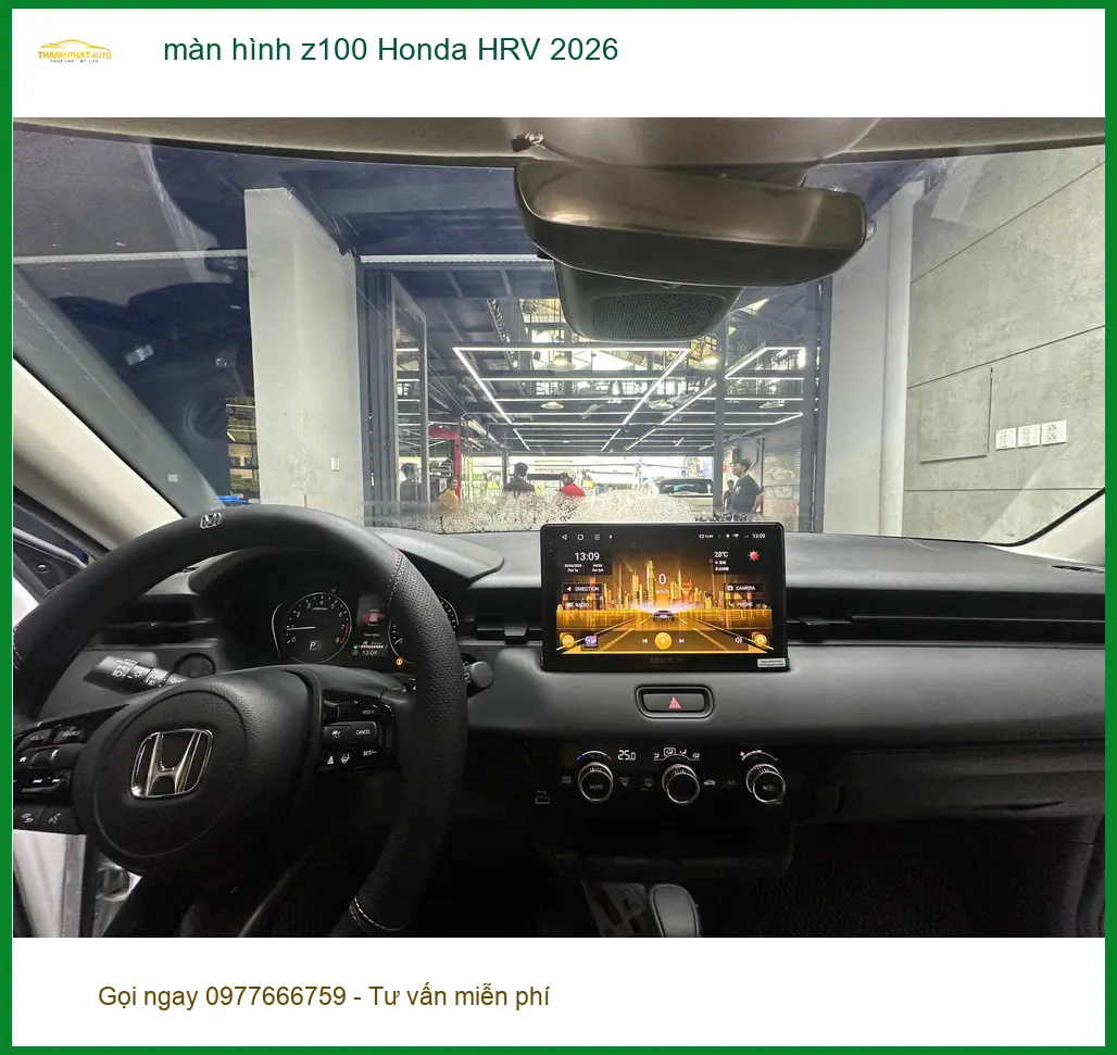 Anh Khải lắp màn hình Z100 cho Honda HRV 2026 tại Hóc Môn để nâng cấp giải trí ảnh thực tế 2