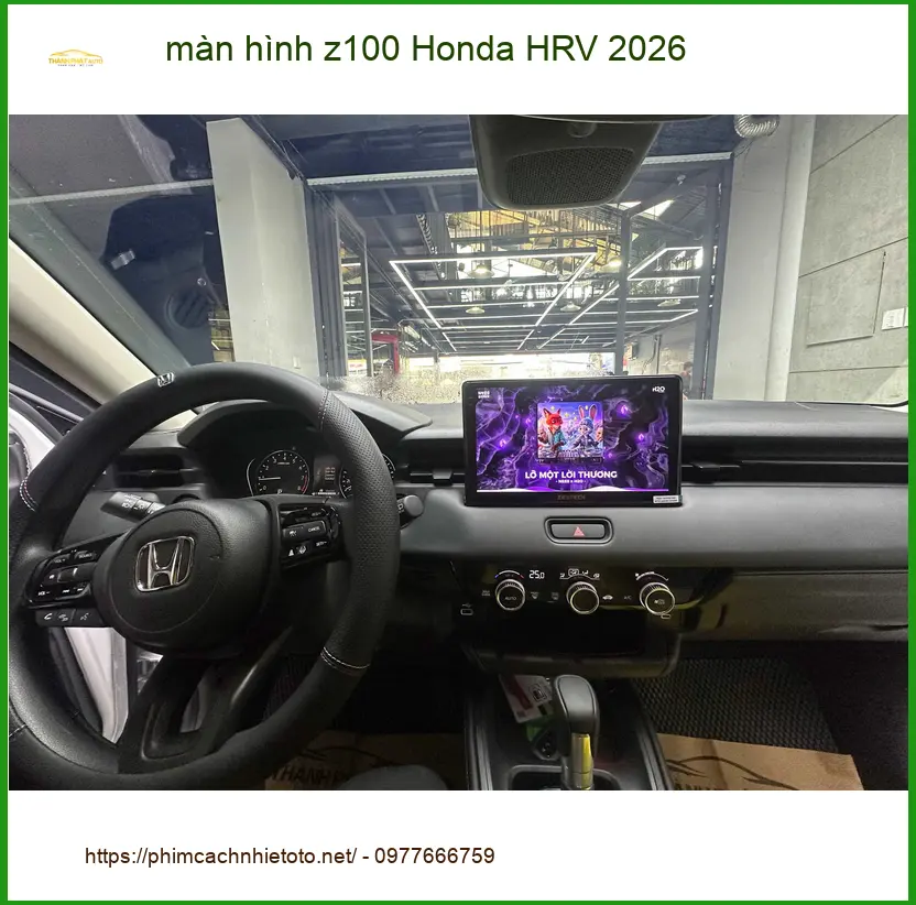 Anh Minh lắp màn hình Z100 cho Honda HRV 2026 tại Quận 2 để trải nghiệm công nghệ mới