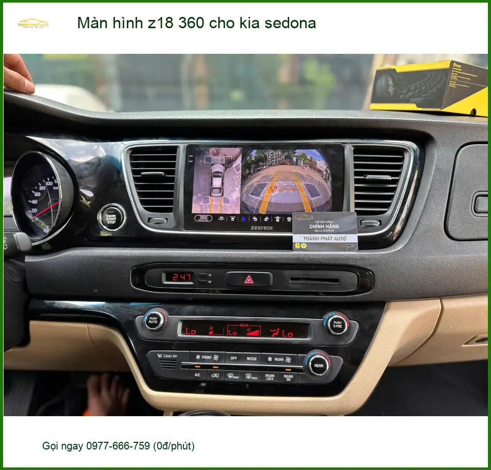 Anh Tùng nâng cấp Màn hình Z18 360 cho Kia Sedona ở Quận 4, an tâm lái xe ảnh thực tế 2
