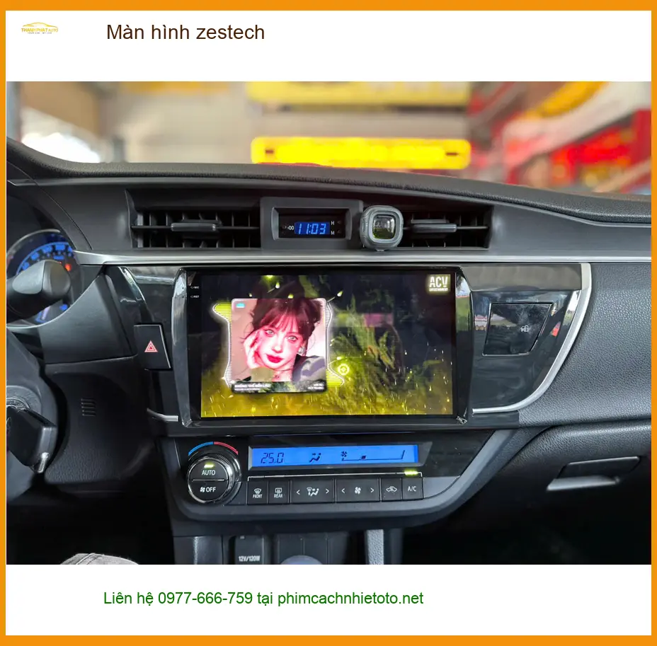 Anh Hưng lắp màn hình Zestech cho Honda CRV tại Bình Chánh ảnh thực tế 4