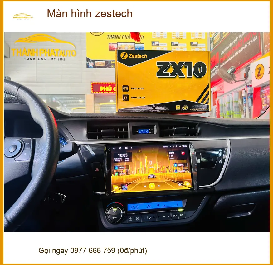 Anh Minh Quân lắp Màn hình Zestech cho Toyota Camry tại Quận 9, trải nghiệm lái đỉnh cao ảnh thực tế 3
