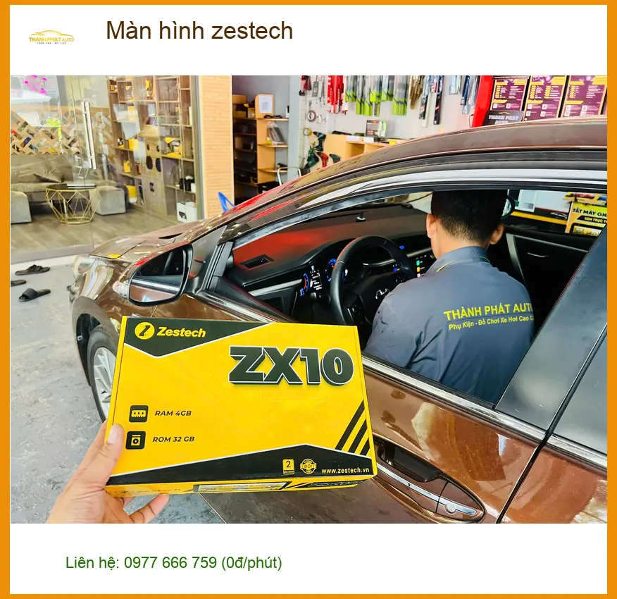Anh Minh Quân lắp Màn hình Zestech cho Toyota Camry tại Quận 9, trải nghiệm lái đỉnh cao ảnh thực tế 4