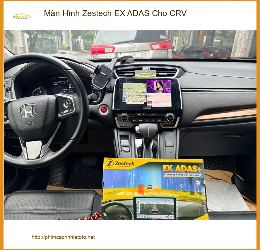 Anh Bảo nâng cấp Màn Hình Zestech EX ADAS cho CRV tại Quận 6 để lái xe an toàn hơn ảnh thực tế 3