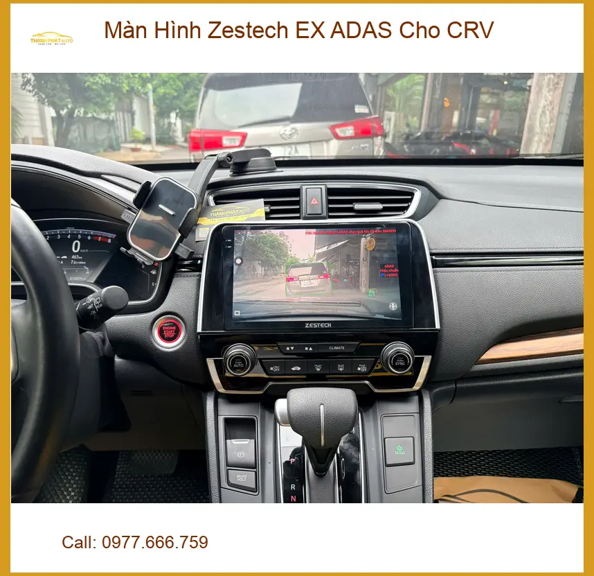 Anh Bảo nâng cấp Màn Hình Zestech EX ADAS cho CRV tại Quận 6 để lái xe an toàn hơn ảnh thực tế 4