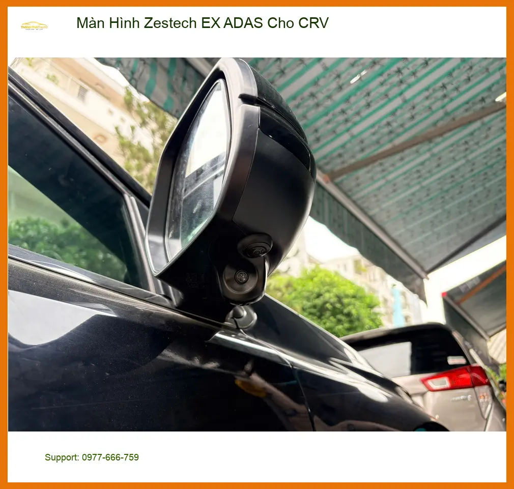 Chị Phương lắp Màn Hình Zestech EX ADAS Cho CRV Quận Bình Thạnh vì màn zin thiếu tính năng ảnh thực tế 3