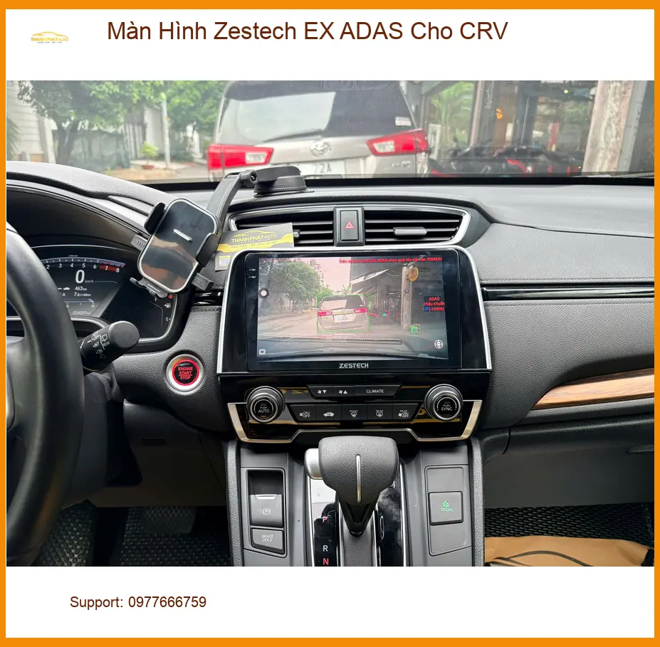 Bác Tiến nâng cấp Màn Hình Zestech EX ADAS cho CRV tại Quận 5 để lái xe an toàn hơn ảnh thực tế 4