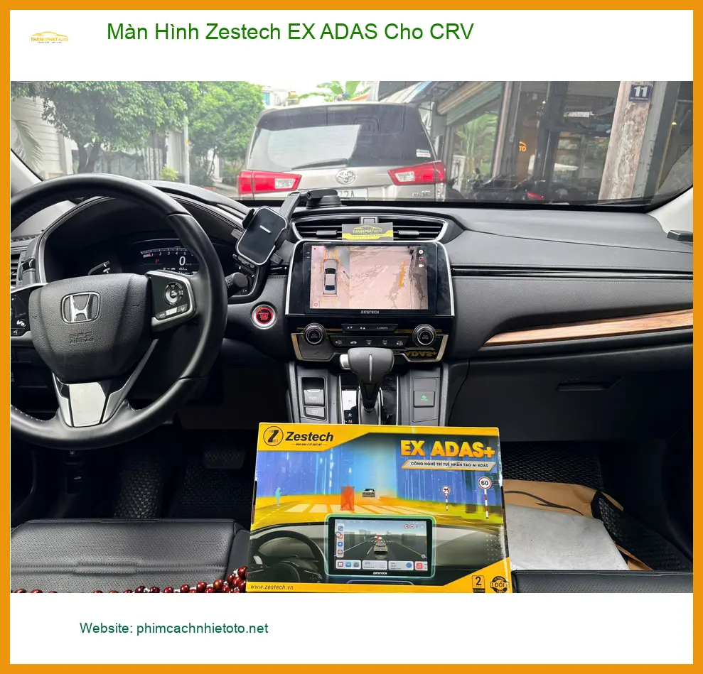 Bác Tiến nâng cấp Màn Hình Zestech EX ADAS cho CRV tại Quận 5 để lái xe an toàn hơn ảnh thực tế 5