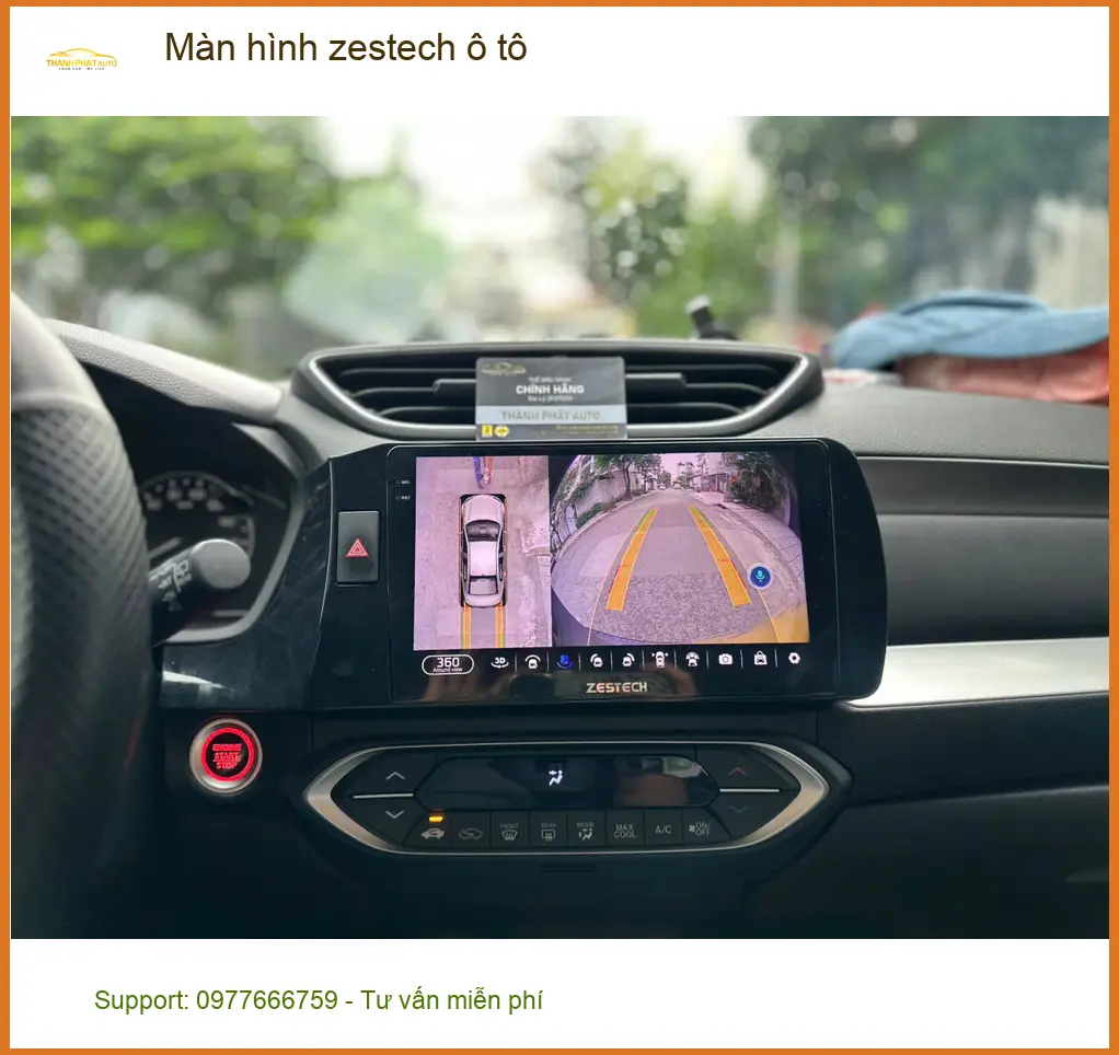 Chú Hiếu lắp màn hình Zestech ô tô cho Ford Everest tại Quận 2.